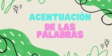 ACENTUACIÓN DE PALABRAS