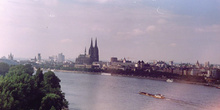 Vista de Colonia desde funicular, Alemania