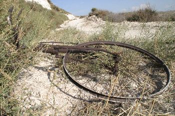 Bicicleta abandonada, Sacramenia, Segovia, Castilla y León