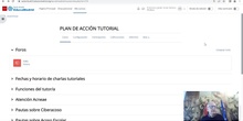 Presentación del Plan de Acción Tutorial