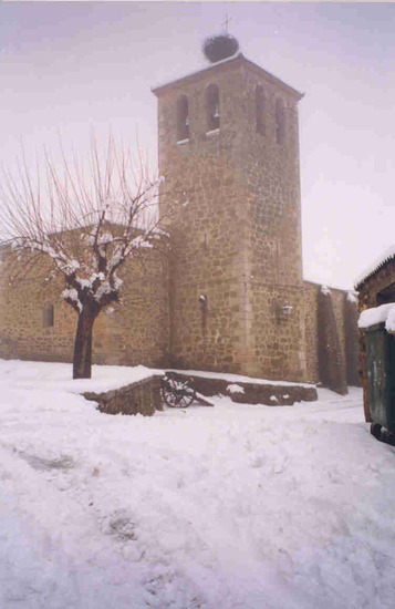 Iglesia nevada en Pedrezuela
