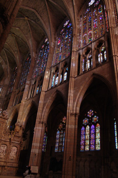 Pilares y bóvedas de la Catedral de León, Castilla y León