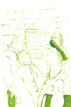 En su representación