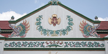 Detalle sala de ceremonias, Kraton, Jogyakarta, Indonesia