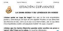 La dama boba (Lope de Vega) y lenguaje en verso - Literatura - Área de Lengua - 5º y 6º Primaria