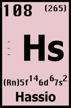 Tabla periódica, hassio