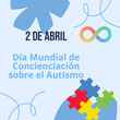 Cartel Día sobre la concienciación del Autismo