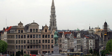 Monte de las Artes, vista del centro de Bruselas, Bélgica