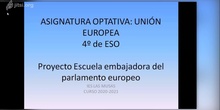 VIDEO EXPLICATIVO DE LA ASIGNATURA UNIÓN EUROPEA EN EL IES LAS MUSAS, 4 DE ESO