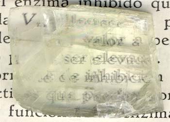 Calcita, var. espato de Islandia