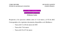 3º ESO inglés - Answer key (hoja de respuestas)