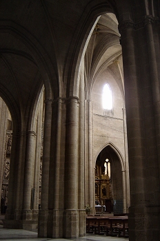 Vista interior de la Catedral de Huesca