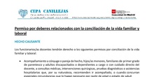 CONCILIACIÓN DE LA VIDA FAMILIAR