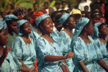 Mujeres bailando, Nacala, Mozambique
