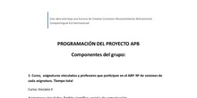 PROYECTO ABP PARA ENSEÑANZAS INICIALES