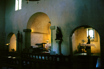 ábside de la iglesia de Santa María de Bendones, Oviedo, Princip