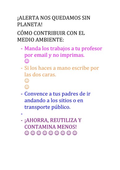 El planeta necesita tu ayuda