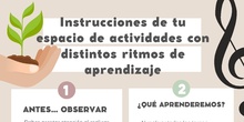 Instrucciones de tu espacio de actividades con distintos ritmos de aprendizaje