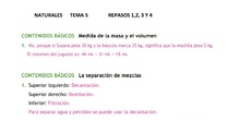 SOLUCIONES TEMA 5 REPASO  NATURALES