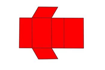 Desarrollo de combinación de ortoprisma y clinopinacoide