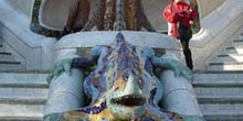 Fuente del Lagarto, Parque Güell, Barcelona
