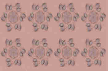 Repetición de la simetría hexagonal