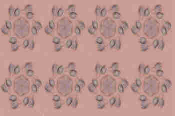 Repetición de la simetría hexagonal