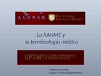 PRESENTACION RA Nacional de Medicina de España curso profesorado