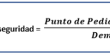  Nº días de Punto de Pedido a Stock de seguridad