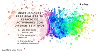 INSTRUCCIONES ACTIVIDADES