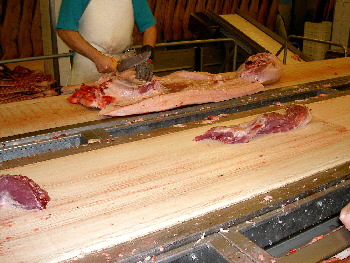 Separación del tocino