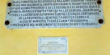 Placa conmemorativa, Trinidad (Cuba)