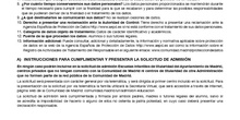 Hoja informativa admisión 1º ciclo 2023/2024