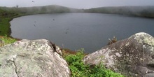 Laguna El Junco en la Isla San Cristóbal, Ecuador