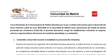 Acuerdos de Evaluación por COVID 19