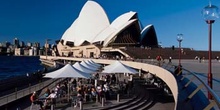 Vista de la ópera de Sydney, Australia
