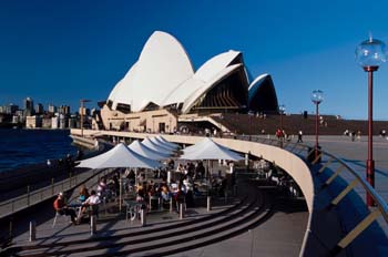 Vista de la ópera de Sydney, Australia