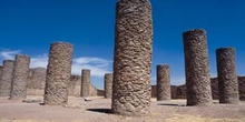 Salón de las columnas en el conjunto  arqueológica de La Quemada