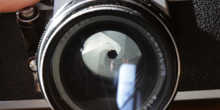 Ajuste del diafragma de lente de CCTV a f8