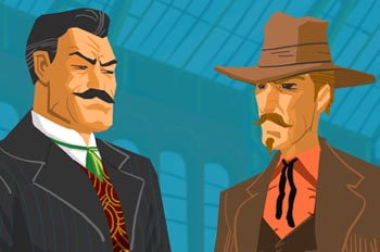 De la Tierra a la Luna: Impey Barbicane y JT Maston