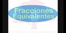 PRIMARIA 5º	MATEMÁTICAS	FRACCIONES EQUIVALENTES