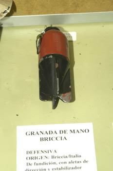 Granada de mano Briccia, Museo del Aire de Madrid