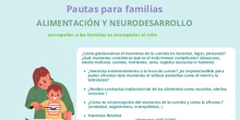 Infografía alimentación y neurodesarrollo para familias