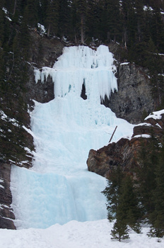 Cascada helada, Lago Louise, Parque Nacional Banff