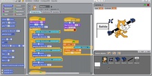 Trabaja historia de la programación, programando con Scratch 1.4 un circuito de carreras. 