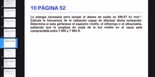 Ejercicio de energía, frecuencia y longitud de onda