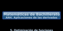 AN4. 5. Optimización de funciones