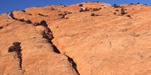 Pared de una montaña rocosa