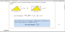 MATEMÁTICAS 5º. ÁREA DEL TRIÁNGULO