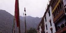 Patio del gompa de Hemis, Ladakh, Leh